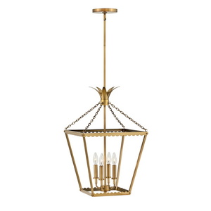 H41925HB Palma Entrance / Foyer Pendant Light - Heritage Brass