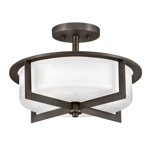 H42033BX Baxley Semi Flush Mount Ceiling Light - Black Oxide