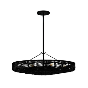 H42303BKBK Ophelia Mid Sized Chandelier Chandelier - Black