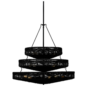 H42308BKBK Ophelia Mid Sized Chandelier Chandelier - Black