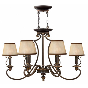 H4245OB Plymouth Mid Sized Chandelier Chandelier - Olde Bronze