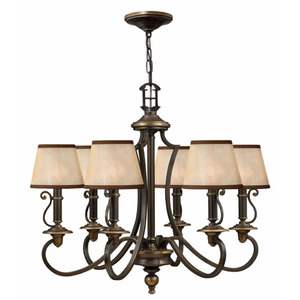 H4246OB Plymouth Mid Sized Chandelier Chandelier - Olde Bronze