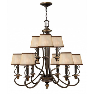 H4248OB Plymouth Large Foyer Chandelier Chandelier - Olde Bronze