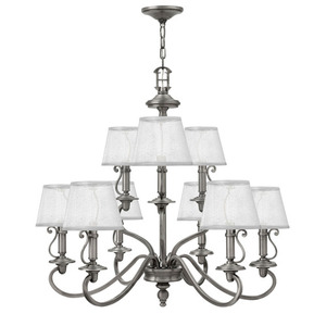 H4248PL Plymouth Mid Sized Chandelier Chandelier - Polished Antique Nickel