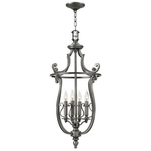 H4254PL Plymouth Entrance / Foyer Pendant Light - Polished Antique Nickel