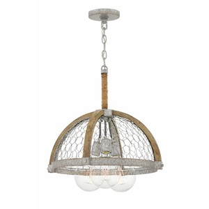 H4273WZ Heywood Down Light Pendant Light - Weathered Zinc