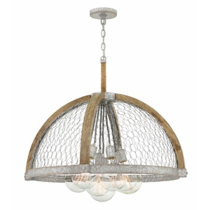 H4278WZ Heywood Down Light Pendant Light - Weathered Zinc