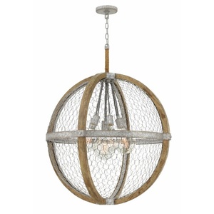 H4279WZ Heywood Entrance / Foyer Pendant Light - Weathered Zinc