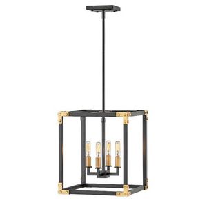 H4294SK Louis Entrance / Foyer Pendant Light - Satin Black