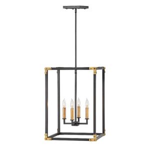 H4295SK Louis Entrance / Foyer Pendant Light - Satin Black