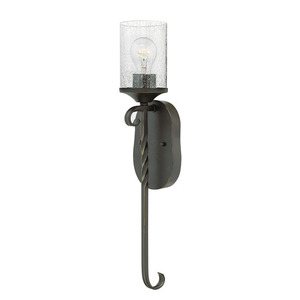 H4300OLCL Casa 1 Bulb Wall Sconce - Olde Black