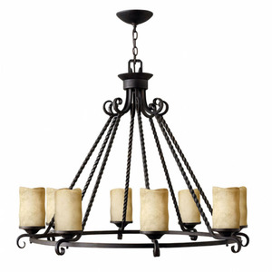 H4308OL Casa Mid Sized Chandelier Chandelier - Olde Black