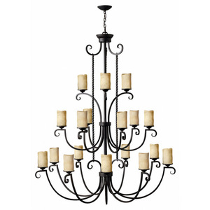 H4309OL Casa Large Foyer Chandelier Chandelier - Olde Black