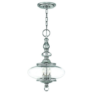 H4323PN Wexley Entrance / Foyer Pendant Light - Polished Nickel