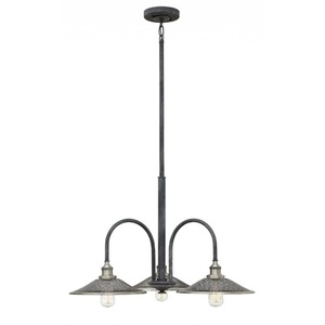 H4363DZ Rigby Multi Light Pendant Light - Aged Zinc