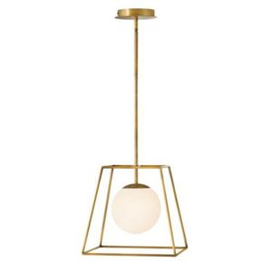 H4377HB Jonas Entrance / Foyer Pendant Light - Heritage Brass