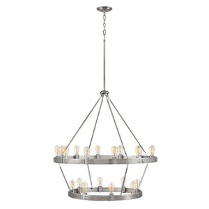 H4399BN Everett Large Foyer Chandelier Chandelier - Brushed Nickel