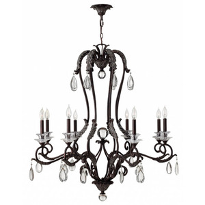 H4404GR Marcellina Mid Sized Chandelier Chandelier - Golden Bronze