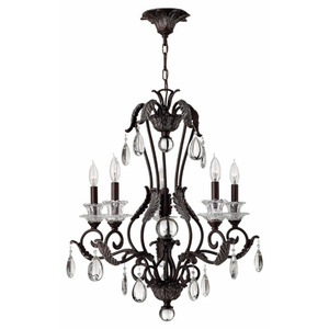 H4405GR Marcellina Mid Sized Chandelier Chandelier - Golden Bronze