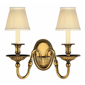 H4412BB Oxford Multi Bulb Wall Sconce - Burnished Brass