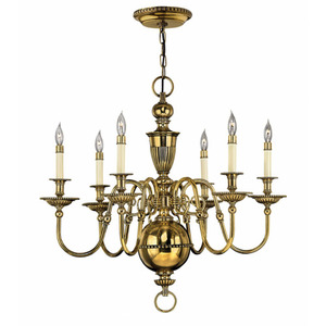 H4416BB Cambridge Mid Sized Chandelier Chandelier - Burnished Brass