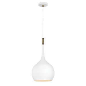 H4457CI Ziggy Down Light Pendant Light - Chalk White