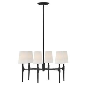 H4466BK Beaumont Mid Sized Chandelier Chandelier - Black