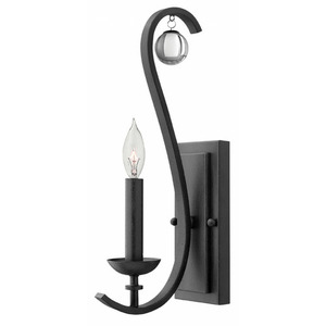 H4470TB Marion 1 Bulb Wall Sconce - Textured Black H4470TB Marion 1 Bulb Wall Sconce - Textured Black