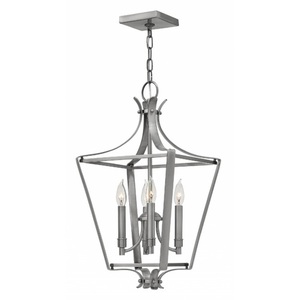 H4493PL Fleming Entrance / Foyer Pendant Light - Polished Antique Nickel