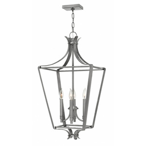 H4494PL Fleming Entrance / Foyer Pendant Light - Polished Antique Nickel