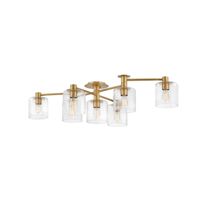 H4513HB Axel Flush Mount Ceiling Light - Heritage Brass