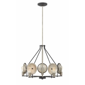 H4535DZ Boyer Mid Sized Chandelier Chandelier - Aged Zinc