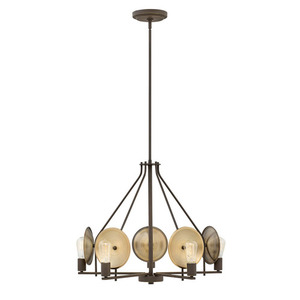 H4535OZ Boyer Mid Sized Chandelier Chandelier - Oil Rubbed Bronze