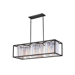 H4556BK Giada Linear Pendant Pendant Light - Black