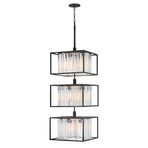 H4558BK Giada Entrance / Foyer Pendant Light - Black