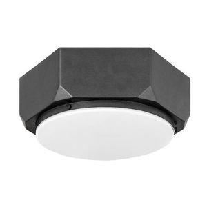 H4581BGR Hex Flush Mount Ceiling Light - Brushed Graphite