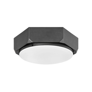 H4583BGR Hex Flush Mount Ceiling Light - Brushed Graphite