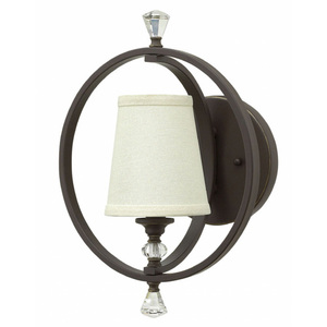 H4600OZ Waverly 1 Bulb Wall Sconce - Oil Rubbed Bronze