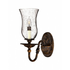 H4620FB Rockford 1 Bulb Wall Sconce - Forum Bronze