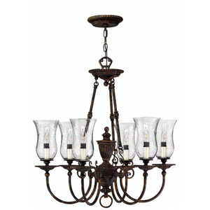 H4626FB Rockford Mid Sized Chandelier Chandelier - Forum Bronze