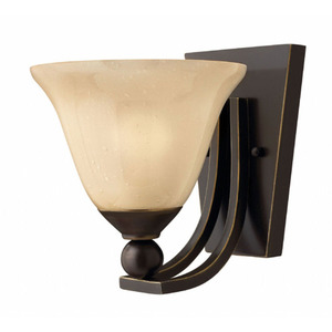 H4650OBLED Bolla 1 Bulb Wall Sconce - Olde Bronze / Amber Seedy H4650OBLED Bolla 1 Bulb Wall Sconce - Olde Bronze / Amber Seedy