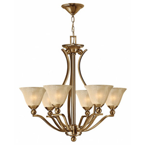 H4656BR Bolla Mid Sized Chandelier Chandelier - Brushed Bronze / Amber Seedy H4656BR Bolla Mid Sized Chandelier Chandelier - Brushed Bronze / Amber Seedy