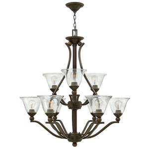 H4657OBCL Bolla Large Foyer Chandelier Chandelier - Olde Bronze / Clear H4657OBCL Bolla Large Foyer Chandelier Chandelier - Olde Bronze / Clear