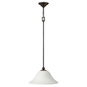 H4661OBOPGU24 Bolla Down Light Pendant Light - Olde Bronze / Opal