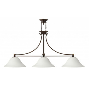 H4666OBOPAL Bolla Linear Pendant Pendant Light - Olde Bronze / Opal