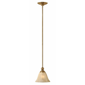 H4667BR Bolla Mini-Pendant Pendant Light - Brushed Bronze / Amber Seedy