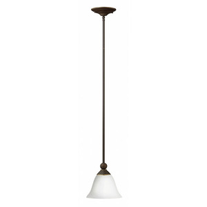 H4667OBOPLED Bolla Mini-Pendant Pendant Light - Olde Bronze / Opal