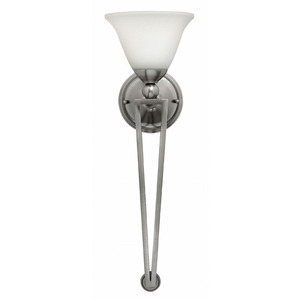 H4671BN Bolla 1 Bulb Wall Sconce - Brushed Nickel / Opal H4671BN Bolla 1 Bulb Wall Sconce - Brushed Nickel / Opal