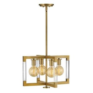 H4683LCB Kellen Semi Flush Mount Ceiling Light - Lacquered Brass