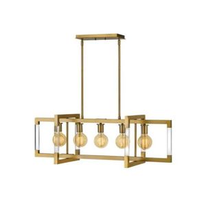 H4686LCB Kellen Linear Pendant Pendant Light - Lacquered Brass